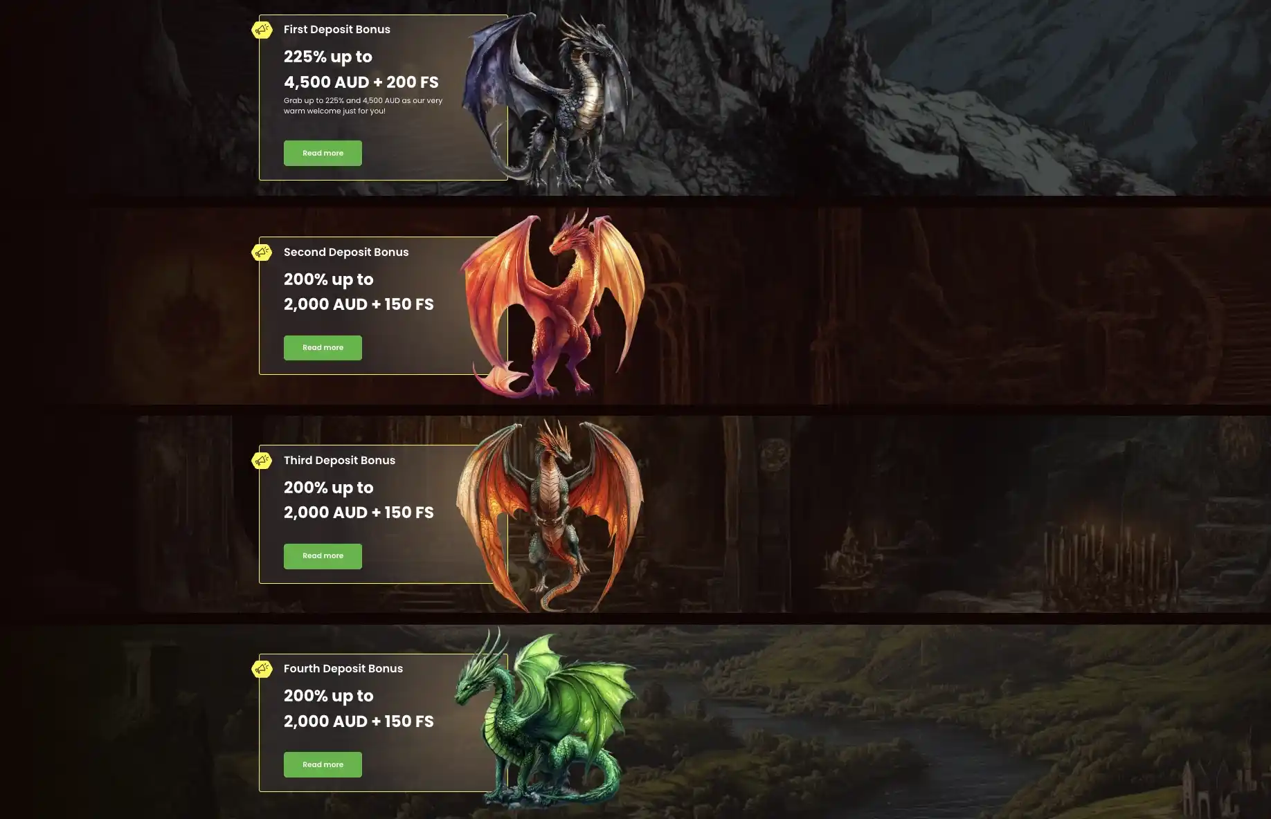 dragon slots welcome pack