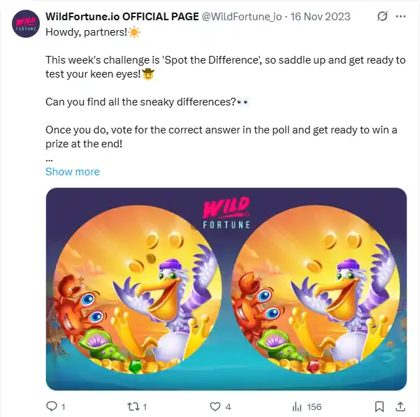 wild fortune social media