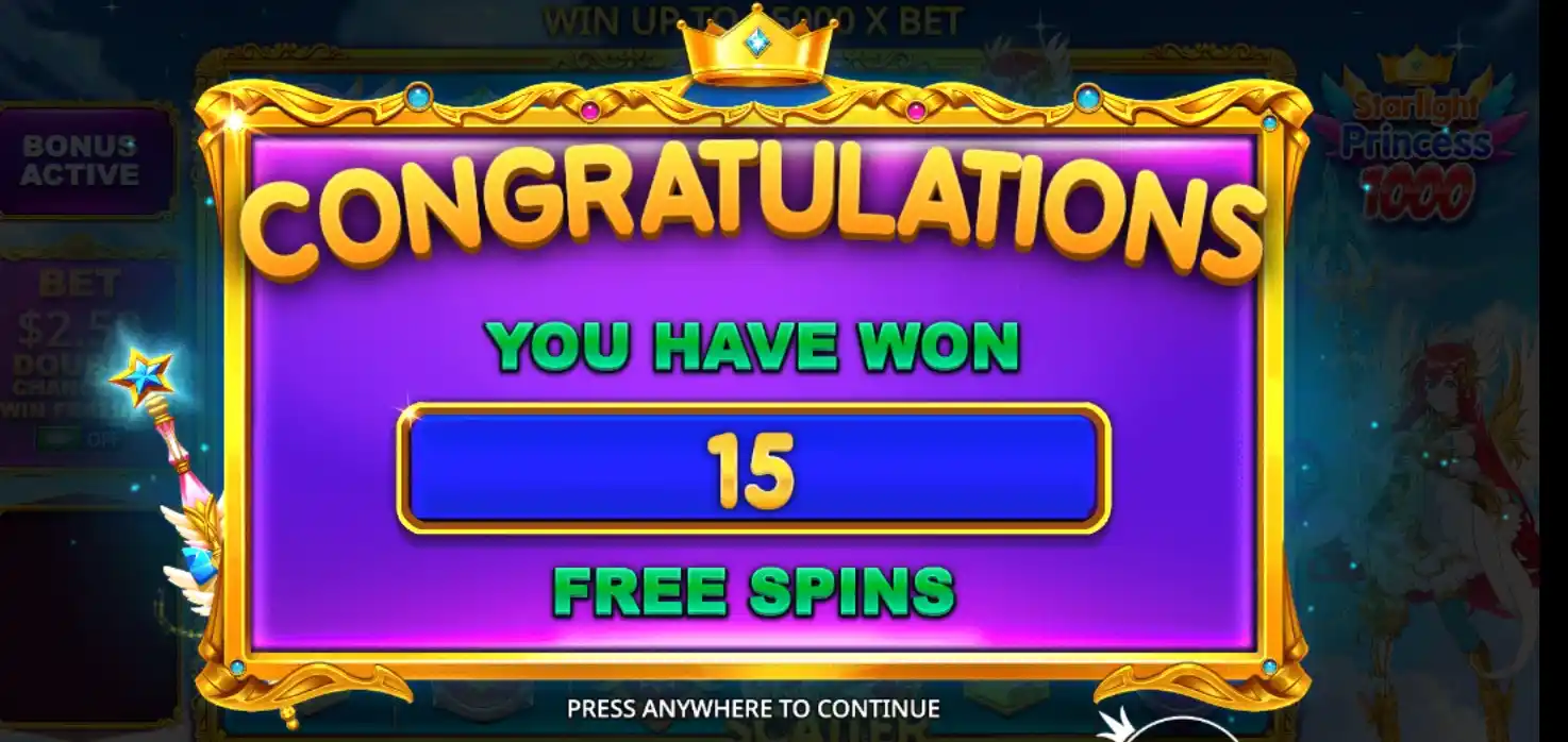 starlight princess 1000 win